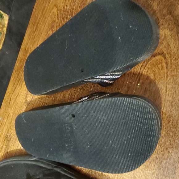 Air Underground Blk Lace Sneakers & Palms Blk w/ Rhinestone Sliders - Picture 8 of 10